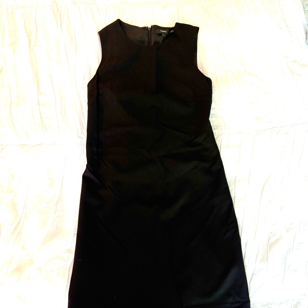Theory Black Shift Dress